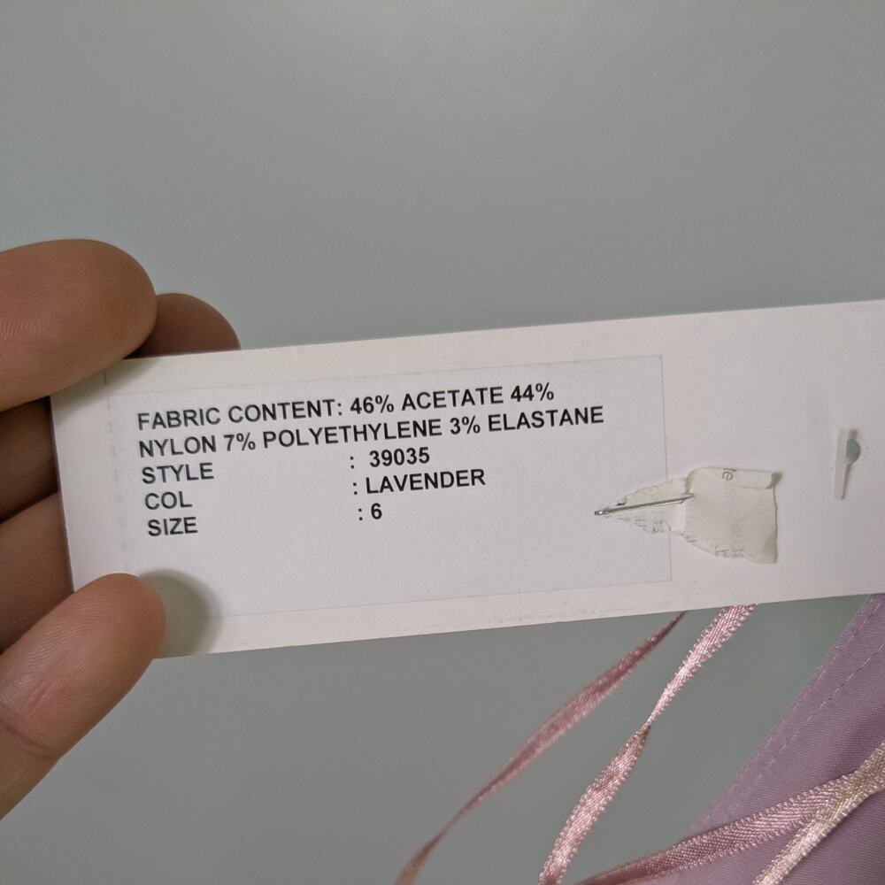 Teri Jon Prom Dress Maxi Gown 6 Purple Rickie Freeman Metallic Shoulder Formal - Picture 9 of 11